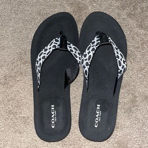 Coach flip flops